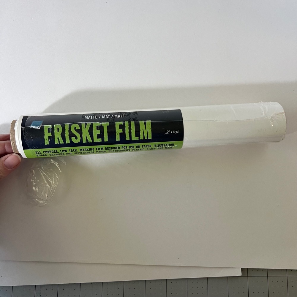Grafix Matte Frisket Film 12in x 4yd Low‎ Tack Masking Film RLM124N NEW